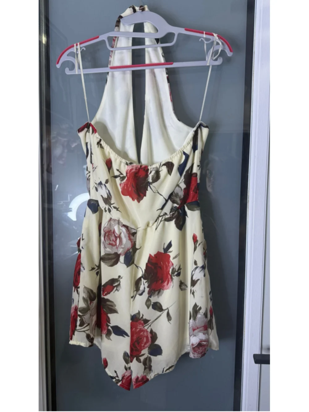 Cecico Floral Romper Size M Beige Red